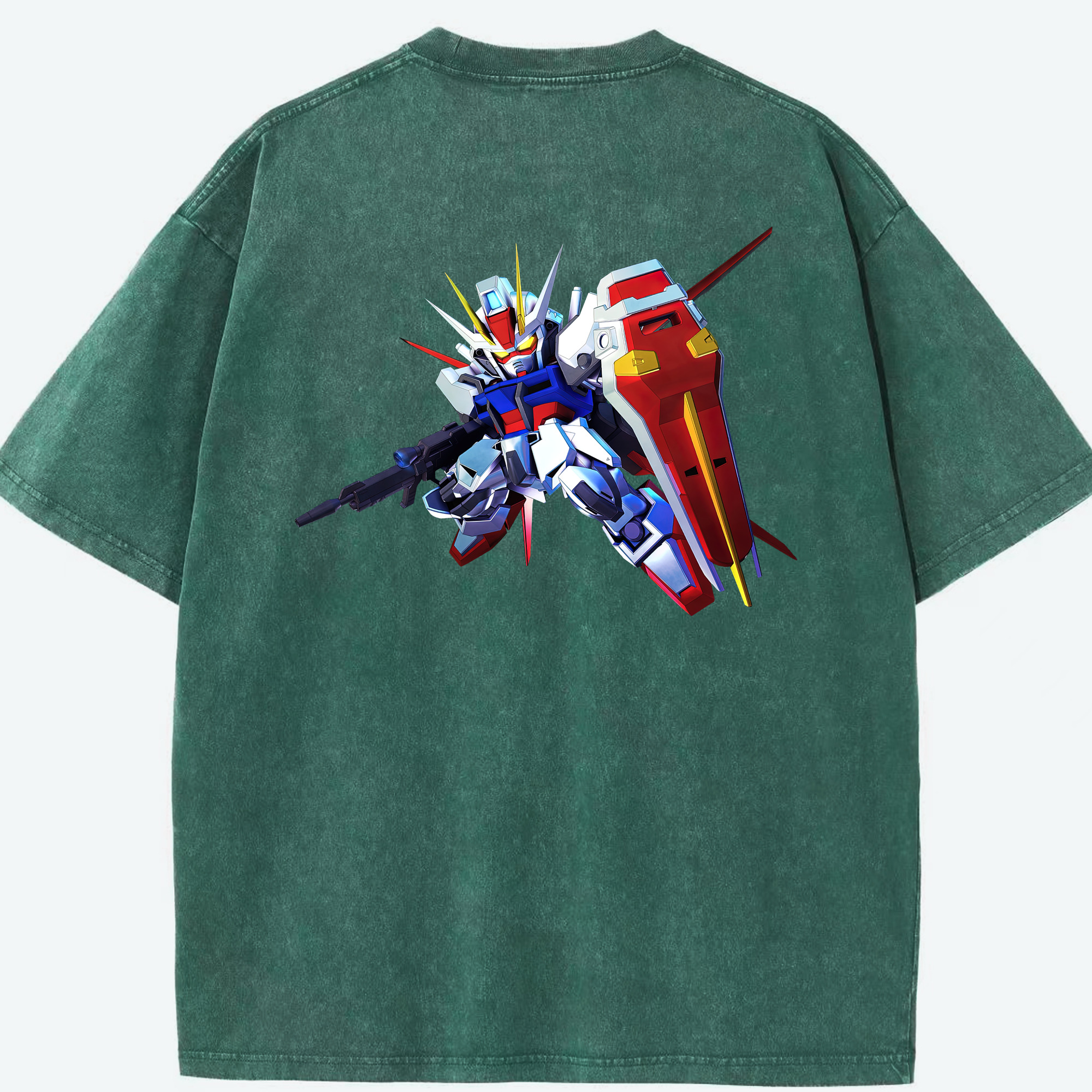 （画像用） 機動戦士ガンダム Mobile Suit Gundam 綿100% ヴィンテージ風 半袖Tシャツ（背面プリント）